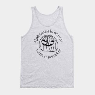 Halloween Is Better with a  Horror Pumpkin Tank Top